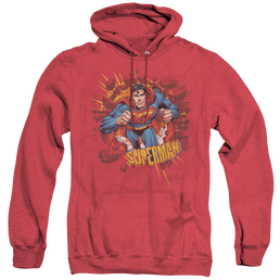 Superman Sorry About The Wall - Heather Pullover Hoodie Heather Pullover Hoodie Superman   