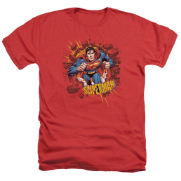 Superman Sorry About The Wall - Men's Heather T-Shirt Men's Heather T-Shirt Superman   