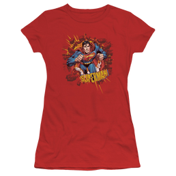 Superman Sorry About The Wall - Juniors T-Shirt Juniors T-Shirt Superman   