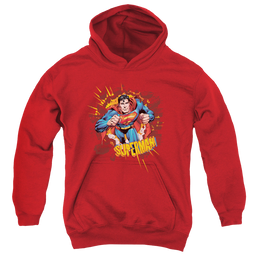Superman Sorry About The Wall - Youth Hoodie Youth Hoodie (Ages 8-12) Superman   