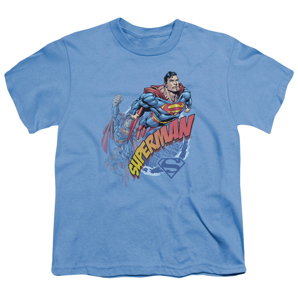 Superman Up Up And Away - Youth T-Shirt Youth T-Shirt (Ages 8-12) Superman   