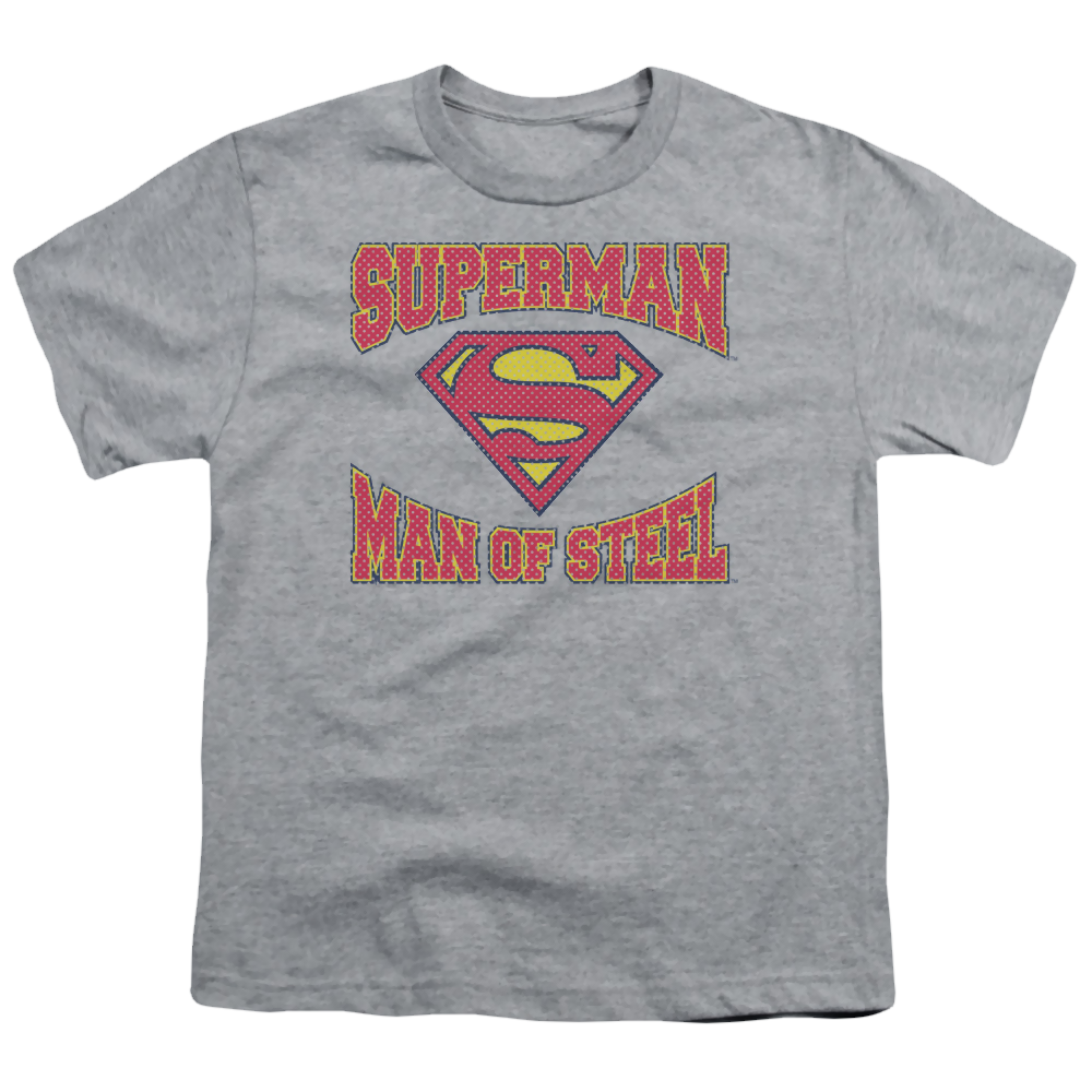 Superman Man Of Steel Jersey - Kid's T-Shirt Kid's T-Shirt (Ages 4-7) Superman   