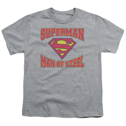 Superman Man Of Steel Jersey - Kid's T-Shirt Kid's T-Shirt (Ages 4-7) Superman   