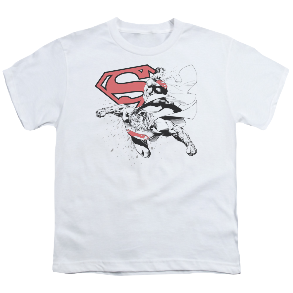 Superman Double The Power - Youth T-Shirt Youth T-Shirt (Ages 8-12) Superman   