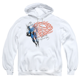 Superman Super American Flag - Pullover Hoodie Pullover Hoodie Superman   