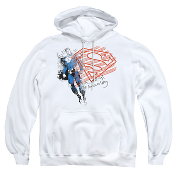 Superman Super American Flag - Pullover Hoodie Pullover Hoodie Superman   
