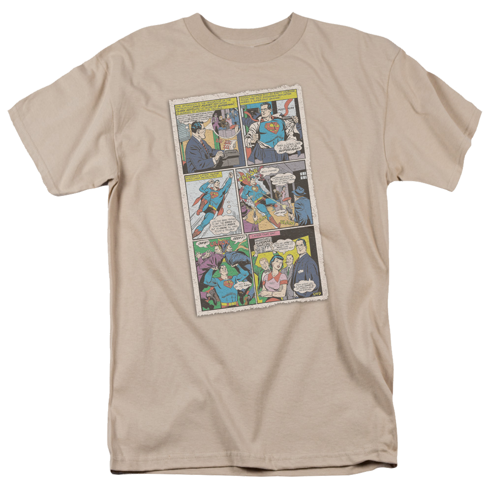 Superman Vintage Comic - Men's Regular Fit T-Shirt Men's Regular Fit T-Shirt Superman   