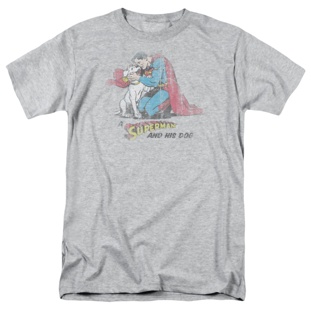 Superman And His Dog - Men's Regular Fit T-Shirt Men's Regular Fit T-Shirt Superman   