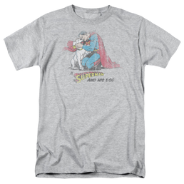Superman And His Dog - Men's Regular Fit T-Shirt Men's Regular Fit T-Shirt Superman   