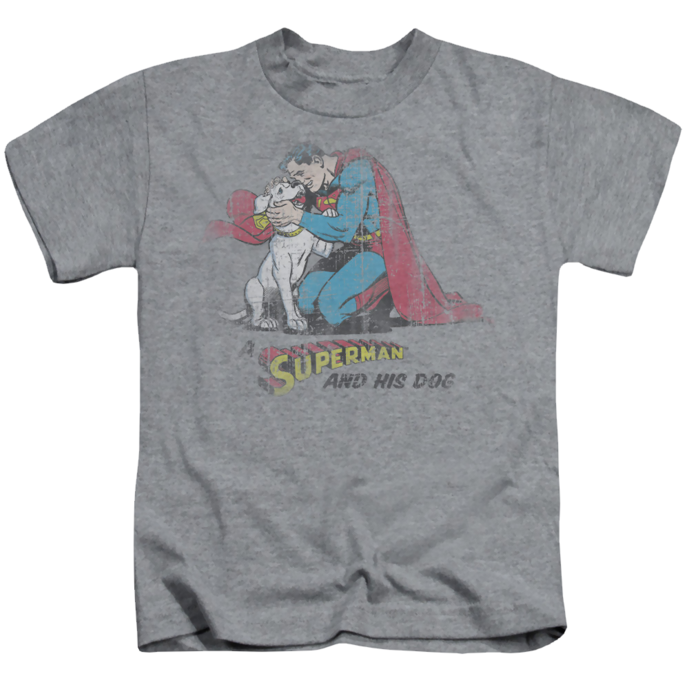 Superman And His Dog - Kid's T-Shirt Kid's T-Shirt (Ages 4-7) Superman   