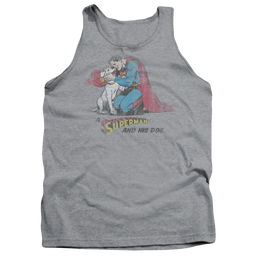 Superman And His Dog - Men's Tank Top Men's Tank Superman   