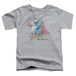 Superman And His Dog - Toddler T-Shirt Toddler T-Shirt Superman   