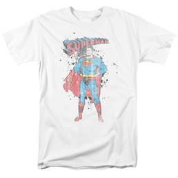 Superman Vintage Ink Splatter - Men's Regular Fit T-Shirt Men's Regular Fit T-Shirt Superman   