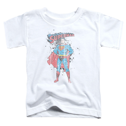 Superman Vintage Ink Splatter - Kid's T-Shirt Kid's T-Shirt (Ages 4-7) Superman   