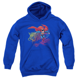Superman Cool Word Supes - Youth Hoodie Youth Hoodie (Ages 8-12) Superman   
