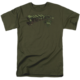 Superman Camo Logo & Shield - Men's Regular Fit T-Shirt Men's Regular Fit T-Shirt Superman   
