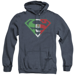 Superman Mexican Shield - Heather Pullover Hoodie Heather Pullover Hoodie Superman   