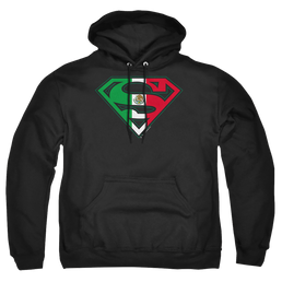 Superman Mexican Flag Shield - Pullover Hoodie Pullover Hoodie Superman   