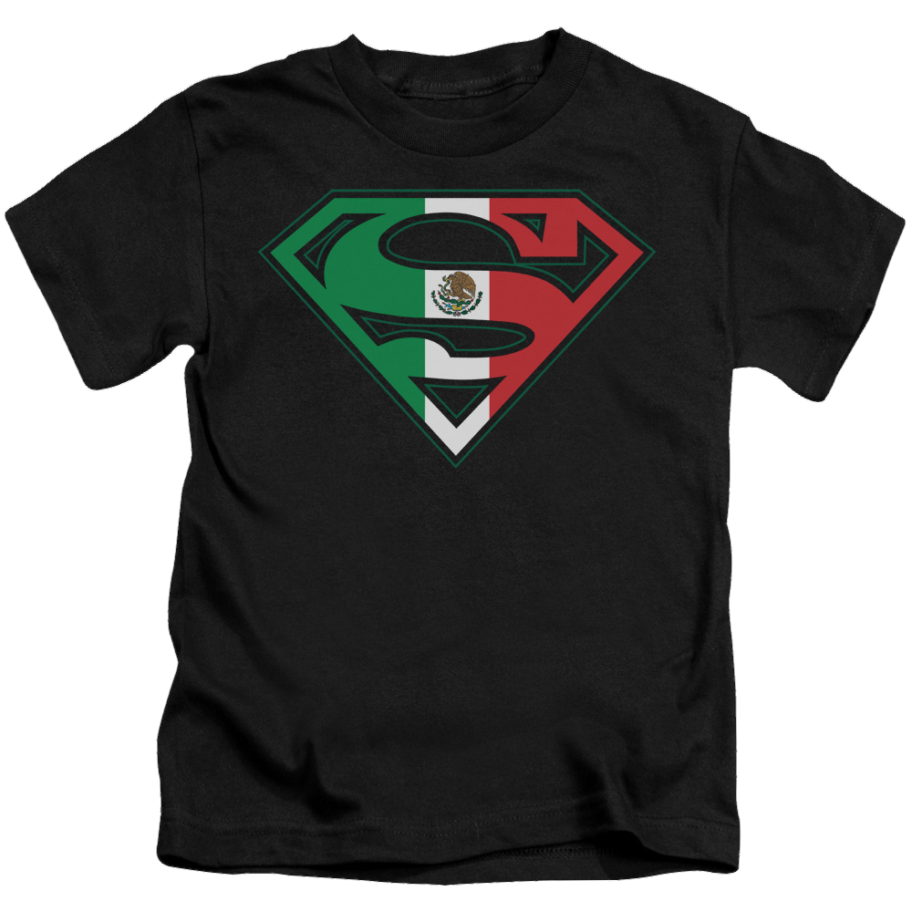 Superman Mexican Flag Shield - Kid's T-Shirt Kid's T-Shirt (Ages 4-7) Superman   