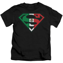 Superman Mexican Flag Shield - Kid's T-Shirt Kid's T-Shirt (Ages 4-7) Superman   