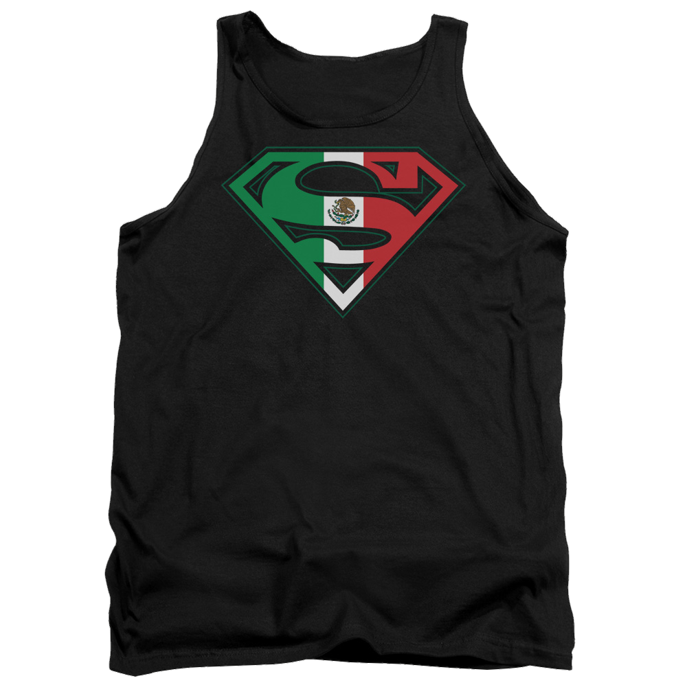 Superman Mexican Flag Shield - Men's Tank Top Men's Tank Superman   
