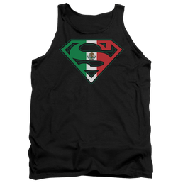 Superman Mexican Flag Shield - Men's Tank Top Men's Tank Superman   