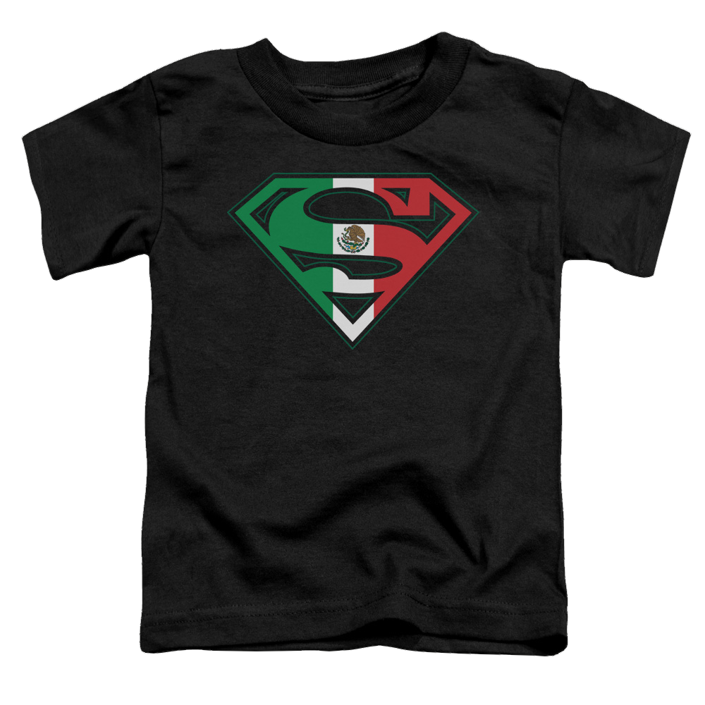 Superman Mexican Flag Shield - Toddler T-Shirt Toddler T-Shirt Superman   