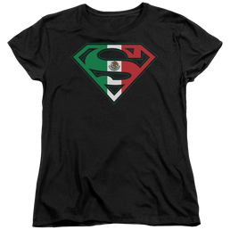 Superman Mexican Flag Shield - Women's T-Shirt Women's T-Shirt Superman   