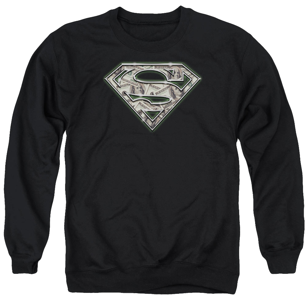 Superman All About The Benjamins - Men's Crewneck Sweatshirt Men's Crewneck Sweatshirt Superman   