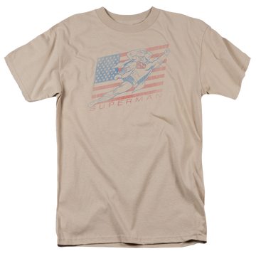 Sand men's regular fit t-shirt with Superman Vintage graphic