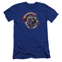Superman Superman Vs Mongol - Men's Premium Slim Fit T-Shirt Men's Premium Slim Fit T-Shirt Superman   