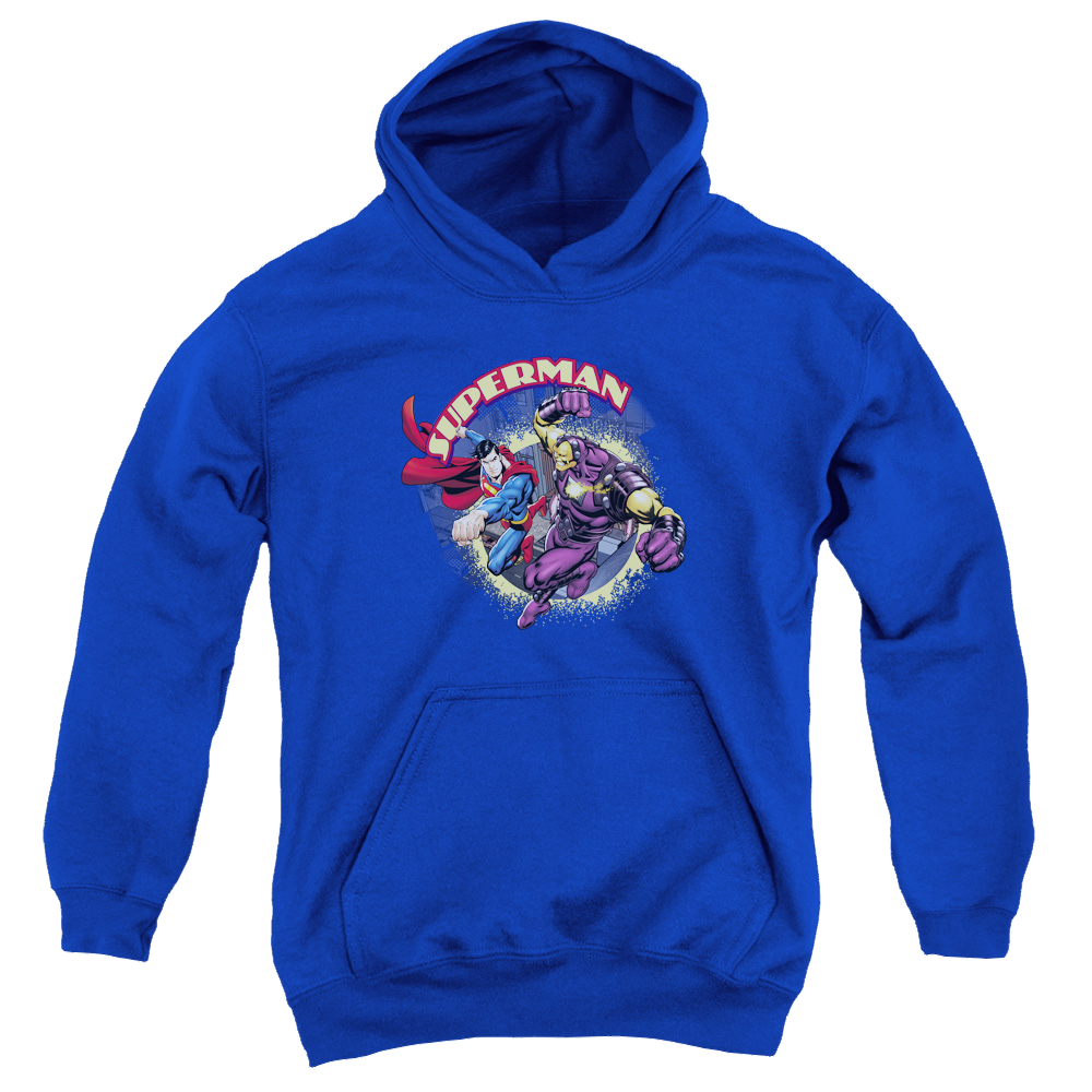 Superman Superman Vs Mongol - Youth Hoodie Youth Hoodie (Ages 8-12) Superman   