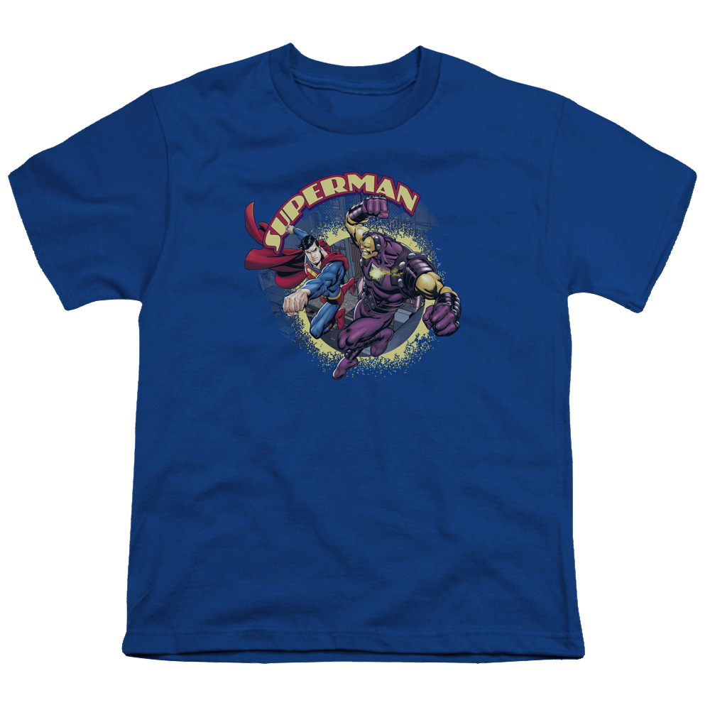 Superman Superman Vs Mongol - Youth T-Shirt Youth T-Shirt (Ages 8-12) Superman   