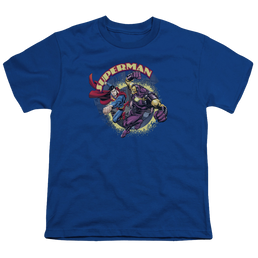 Superman Superman Vs Mongol - Youth T-Shirt Youth T-Shirt (Ages 8-12) Superman   