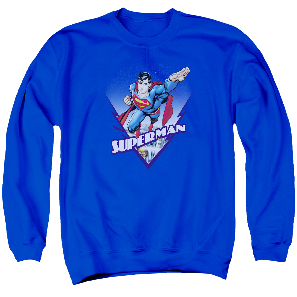 Superman Looks Like A Job For - Men's Crewneck Sweatshirt Men's Crewneck Sweatshirt Superman   