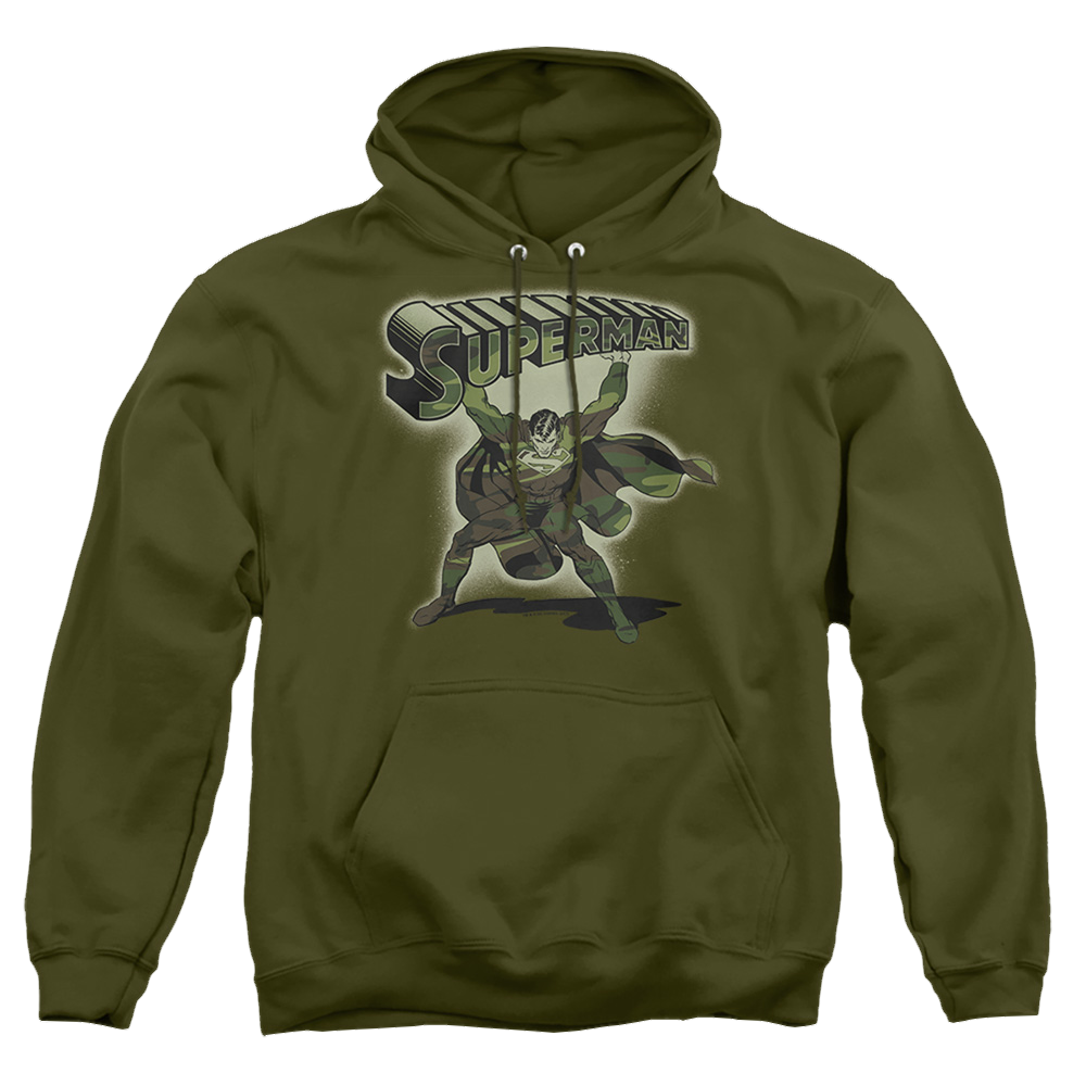 Superman Camo Logo - Pullover Hoodie Pullover Hoodie Superman   
