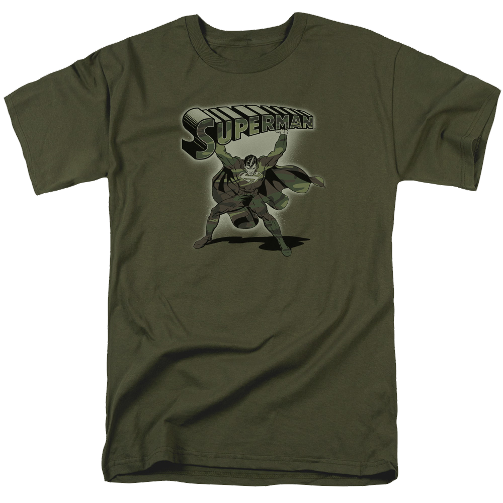 Superman Camo Logo - Men's Regular Fit T-Shirt Men's Regular Fit T-Shirt Superman   