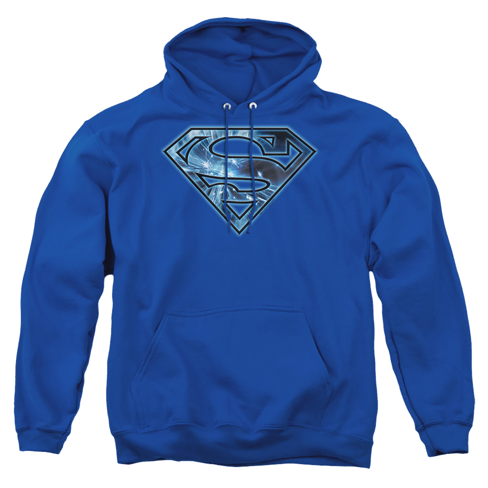 Superman On Ice Shield - Pullover Hoodie Pullover Hoodie Superman   