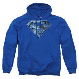 Superman On Ice Shield - Pullover Hoodie Pullover Hoodie Superman   