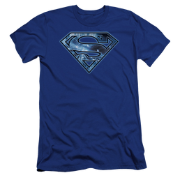 Superman On Ice Shield - Men's Premium Slim Fit T-Shirt Men's Premium Slim Fit T-Shirt Superman   