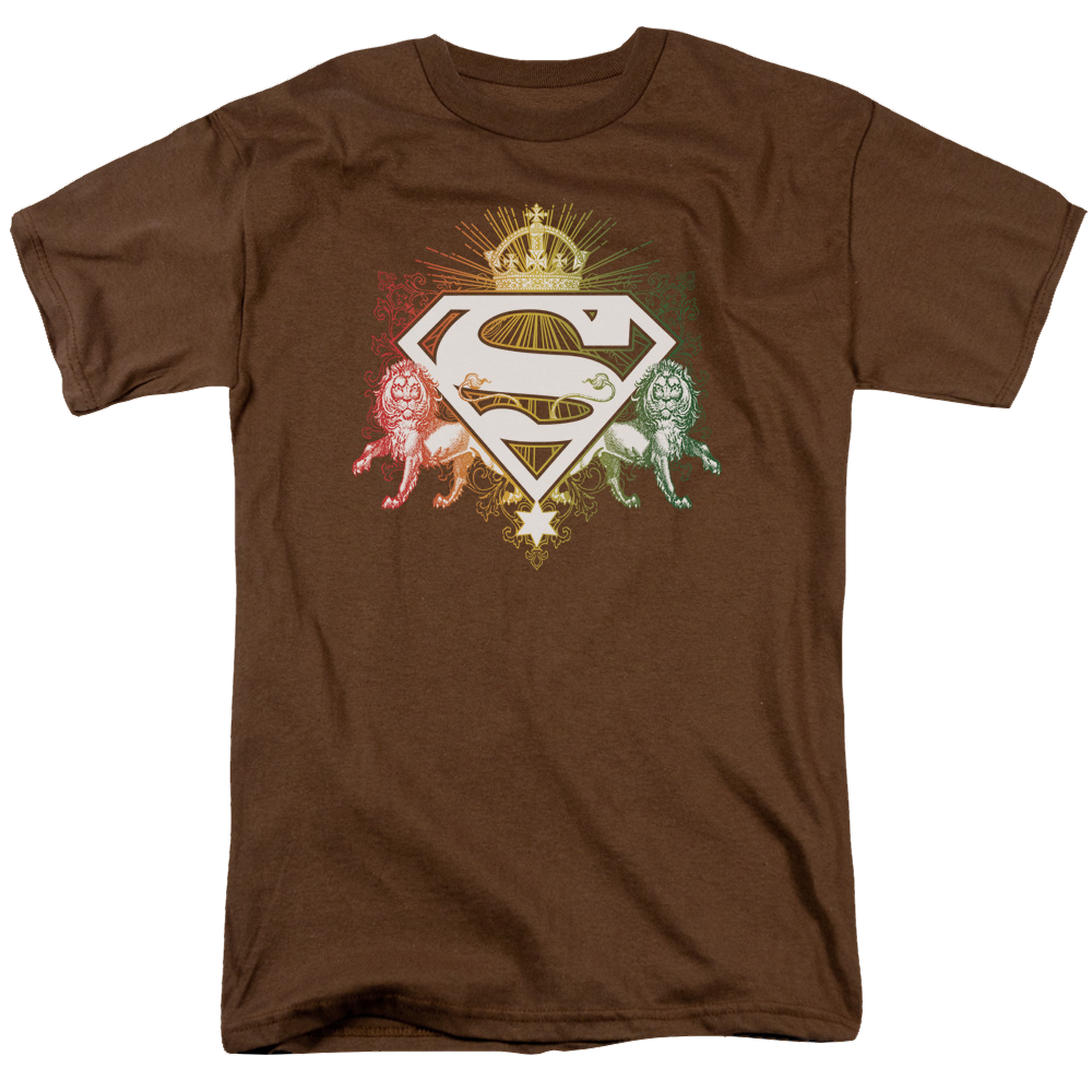 Superman Ornate Lion Shield - Men's Regular Fit T-Shirt Men's Regular Fit T-Shirt Superman   