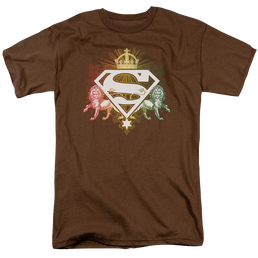 Superman Ornate Lion Shield - Men's Regular Fit T-Shirt Men's Regular Fit T-Shirt Superman   