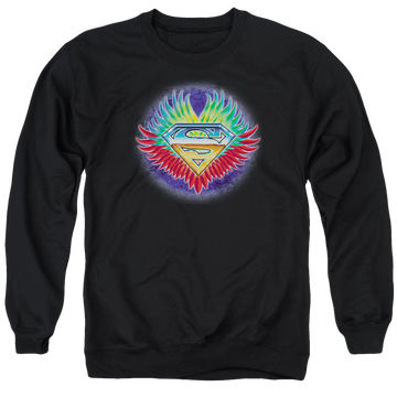 Superman Don't Stop Believing Men's Crewneck Sweatshirt Men's Crewneck Sweatshirt Superman   