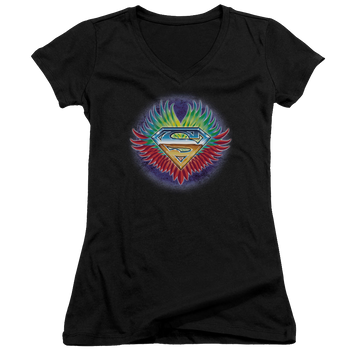 Superman Dont Stop Believing - Juniors V-Neck T-Shirt Juniors V-Neck T-Shirt Superman   