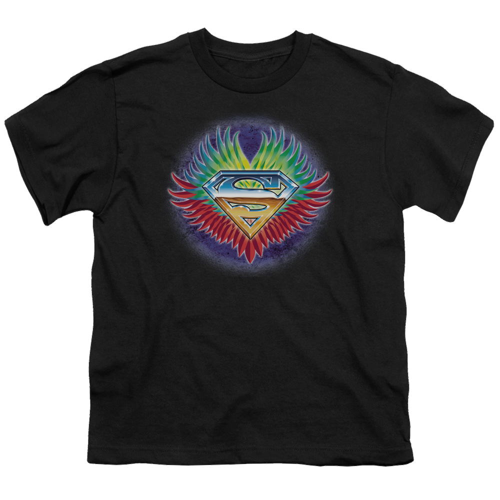 Superman Dont Stop Believing - Youth T-Shirt Youth T-Shirt (Ages 8-12) Superman   