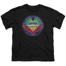 Superman Dont Stop Believing - Youth T-Shirt Youth T-Shirt (Ages 8-12) Superman   