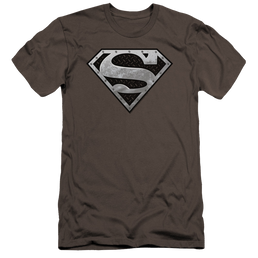 Superman Super Metallic Shield - Men's Premium Slim Fit T-Shirt Men's Premium Slim Fit T-Shirt Superman   