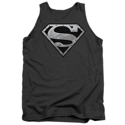 Superman Super Metallic Shield - Men's Tank Top Men's Tank Superman   