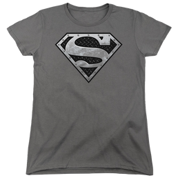 Superman Super Metallic Shield - Women's T-Shirt Women's T-Shirt Superman   