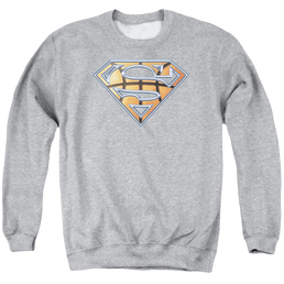 Superman Basketball Shield - Men's Crewneck Sweatshirt Men's Crewneck Sweatshirt Superman   